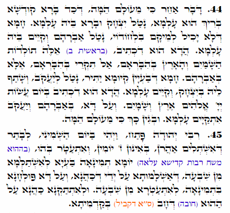 Holy Zohar text. Daily Zohar -2091