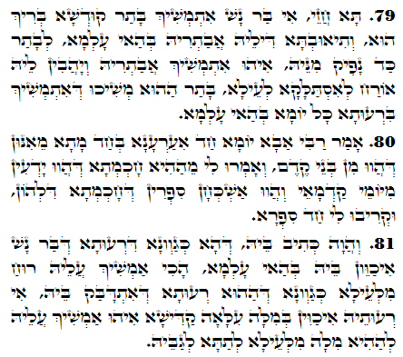 Holy Zohar text. Daily Zohar -2870