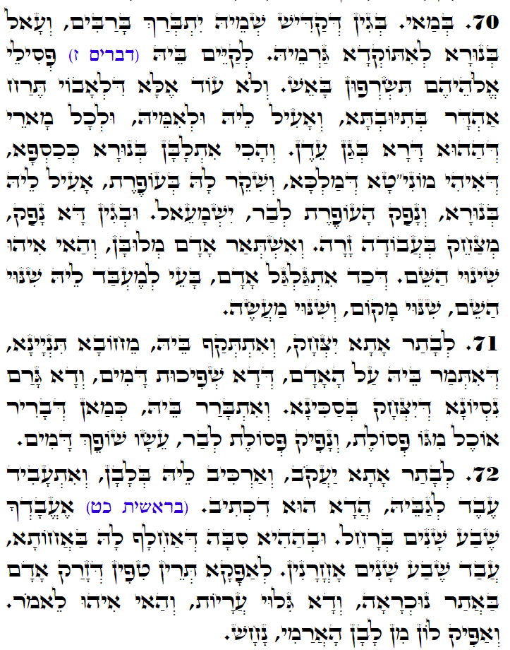 Holy Zohar text. Daily Zohar -3045