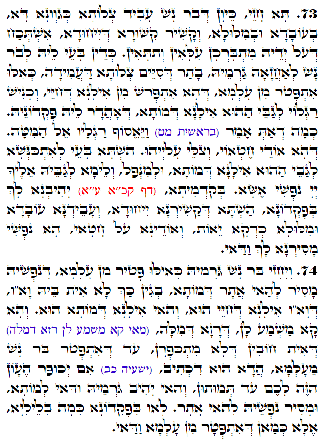 Holy Zohar text. Daily Zohar -3054