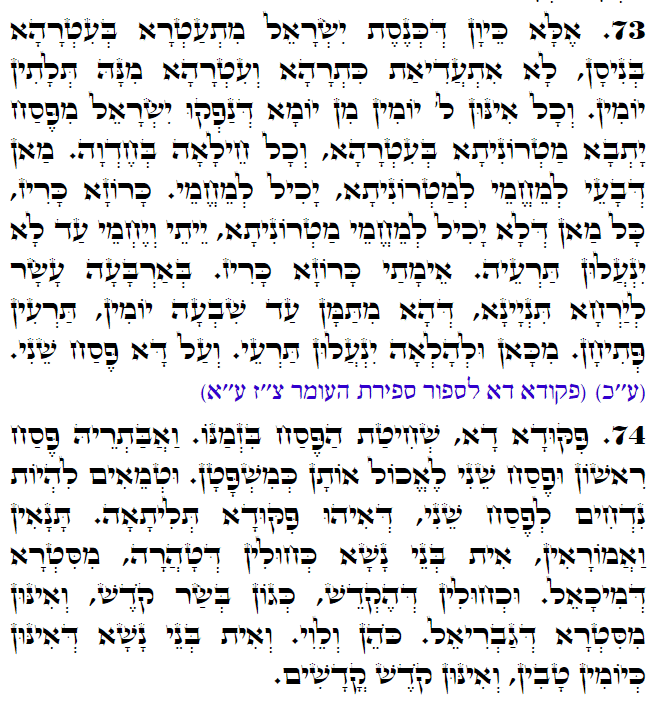 Holy Zohar text. Daily Zohar -3066