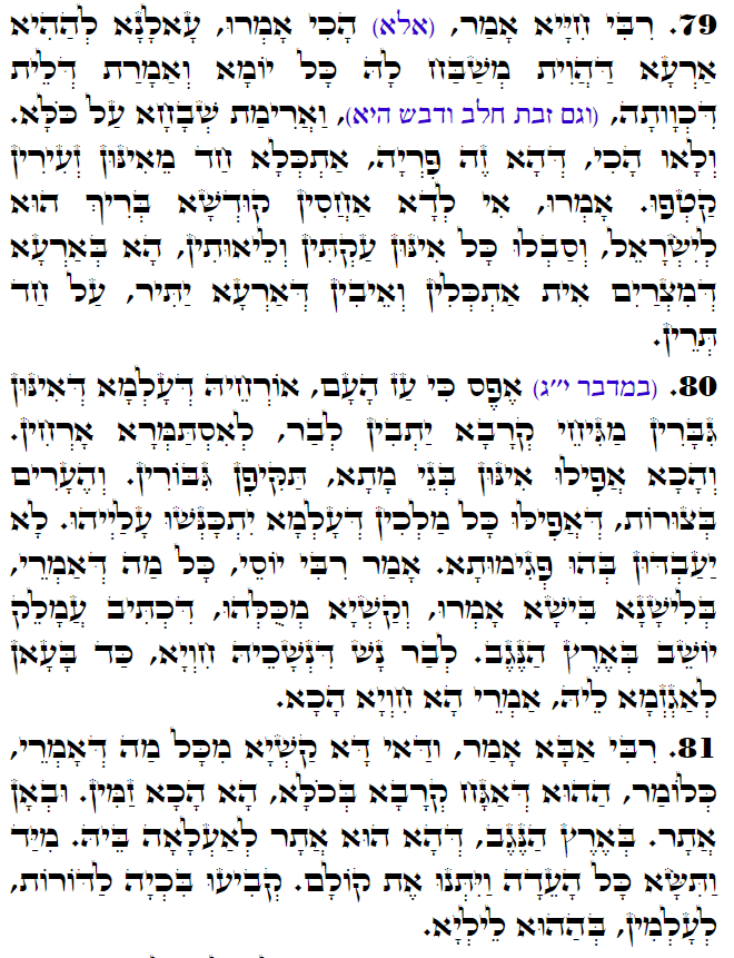 Holy Zohar text. Daily Zohar -3073
