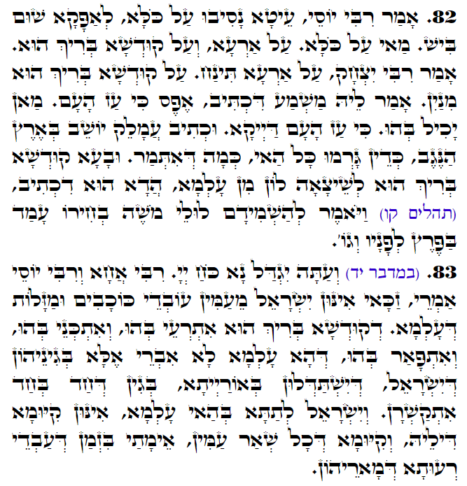 Holy Zohar text. Daily Zohar -3074