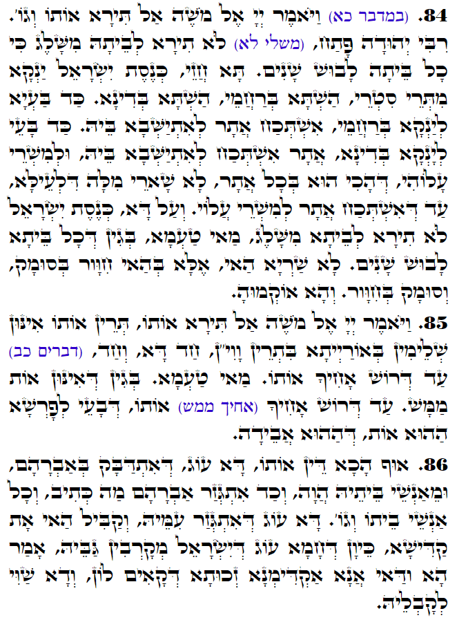 Holy Zohar text. Daily Zohar -3084