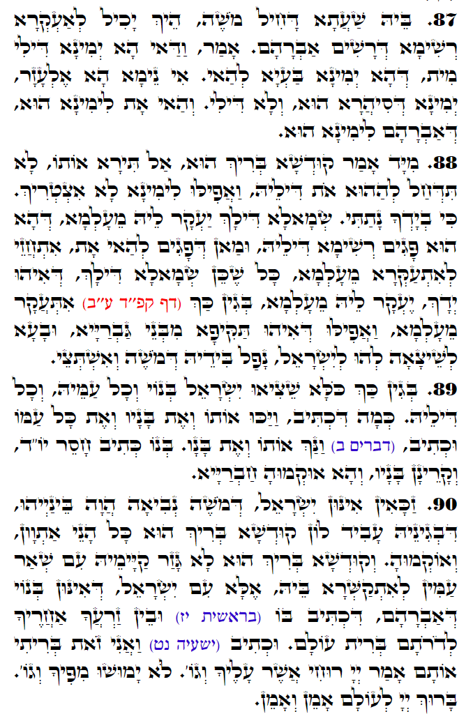 Holy Zohar text. Daily Zohar -3085