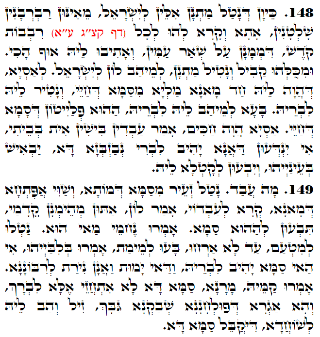 Holy Zohar text. Daily Zohar -3093