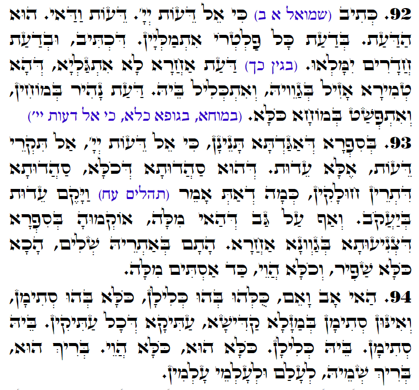 Holy Zohar text. Daily Zohar -3161
