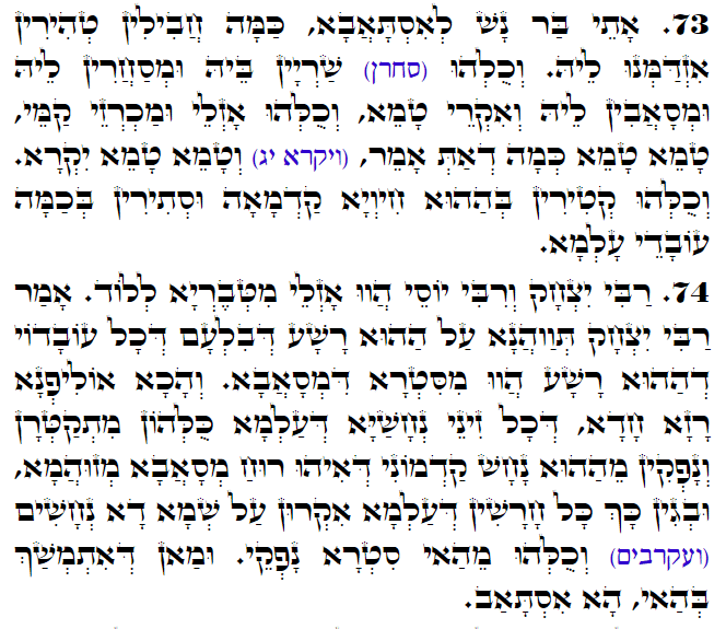 Holy Zohar text. Daily Zohar -3192