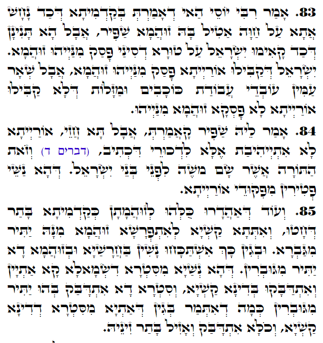 Holy Zohar text. Daily Zohar -3196