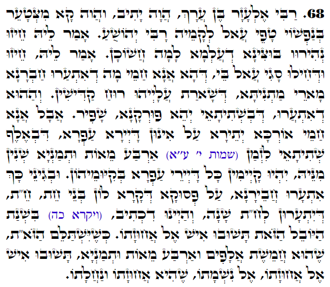 Holy Zohar text. Daily Zohar -3203