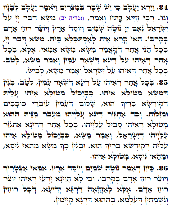 Holy Zohar text. Daily Zohar -3223