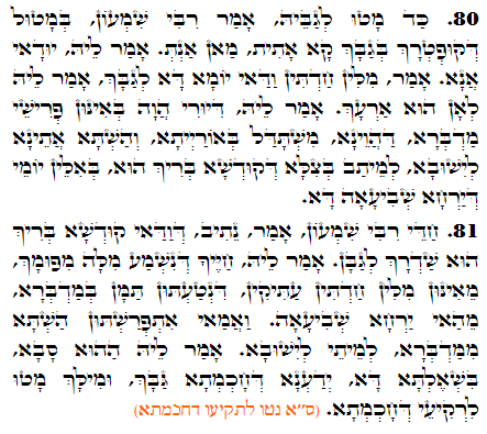 Holy Zohar text. Daily Zohar -3284
