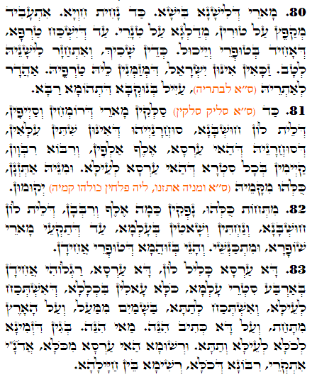 Holy Zohar text. Daily Zohar -3331