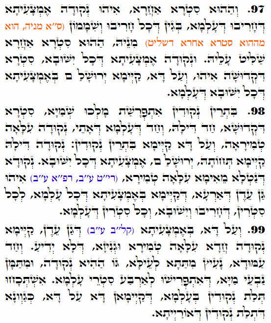 Holy Zohar text. Daily Zohar -3581