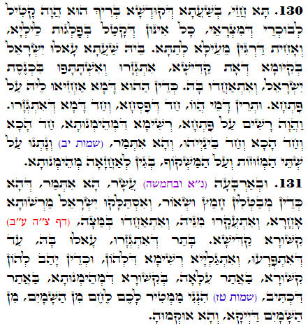 Holy Zohar text. Daily Zohar -3631