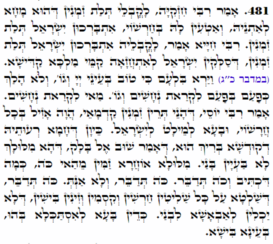 Holy Zohar text. Daily Zohar -4058