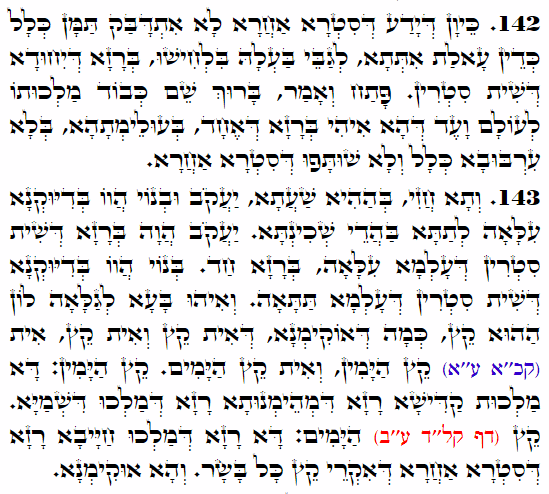 Holy Zohar text. Daily Zohar -4187