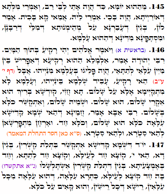 Holy Zohar text. Daily Zohar -4211