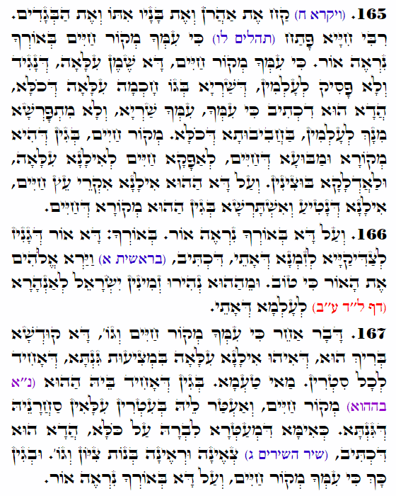 Holy Zohar text. Daily Zohar -4212