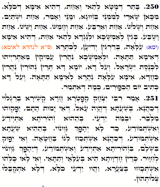 Holy Zohar text. Daily Zohar -4259