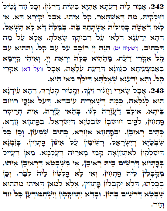Holy Zohar text. Daily Zohar -4288