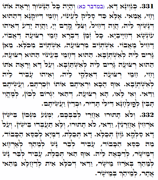 Holy Zohar text. Daily Zohar -4328