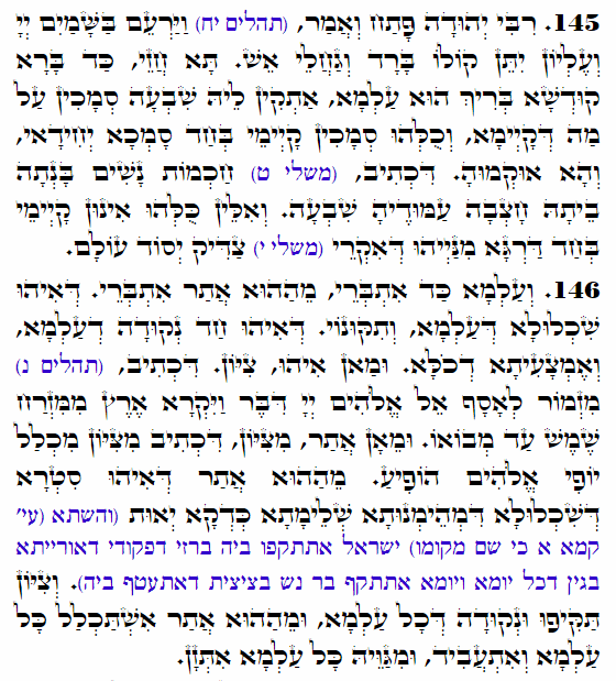 Holy Zohar text. Daily Zohar -4418