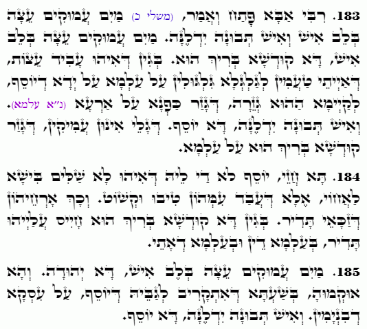 Holy Zohar text. Daily Zohar -4738