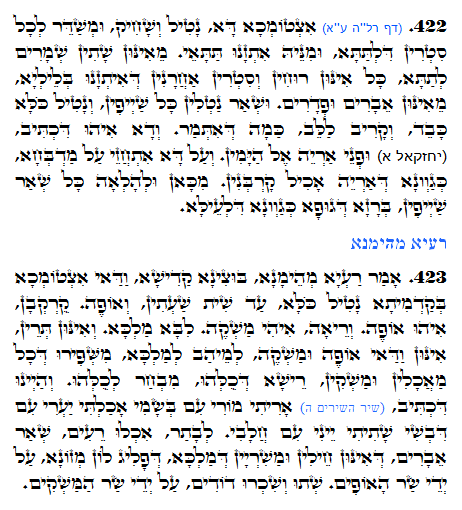 Holy Zohar text. Daily Zohar -1220