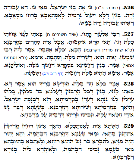 Holy Zohar text. Daily Zohar -1257