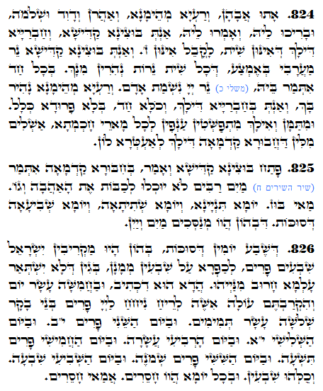 Holy Zohar text. Daily Zohar -1370