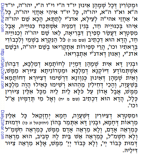 Holy Zohar text. Daily Zohar -28.