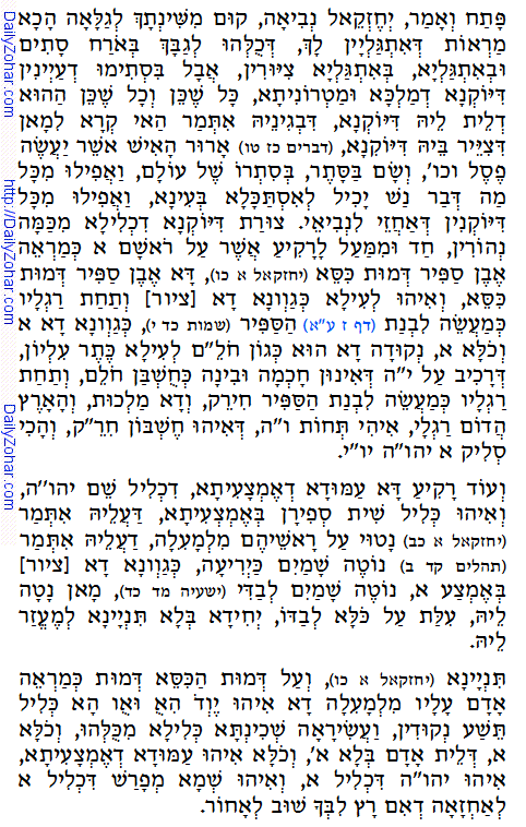 Holy Zohar text. Daily Zohar -29.