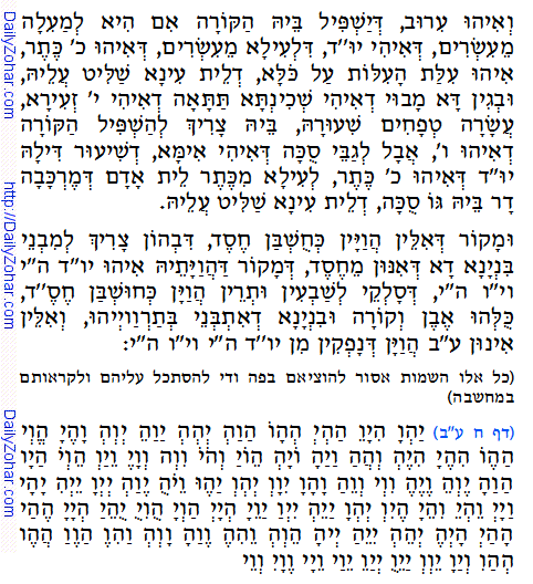 Holy Zohar text. Daily Zohar -36.