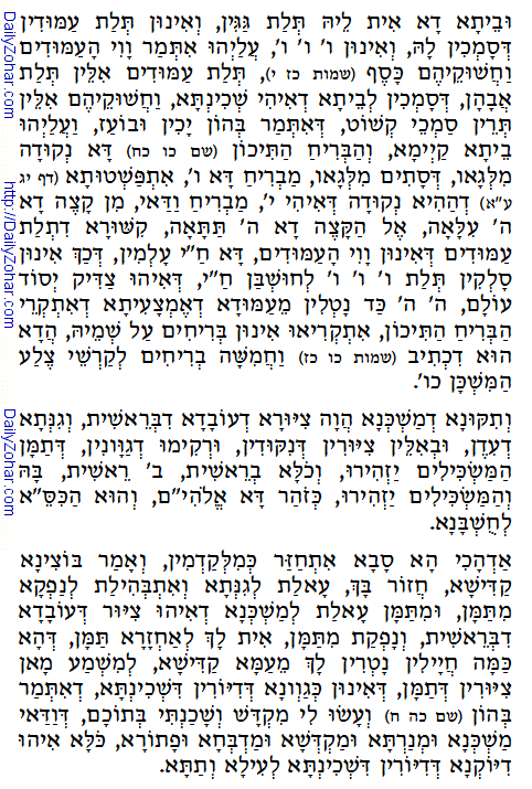 Holy Zohar text. Daily Zohar -58.