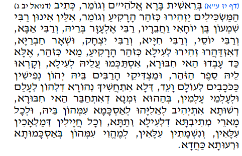 Holy Zohar text. Daily Zohar -76.