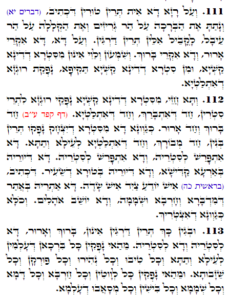 Holy Zohar text. Daily Zohar -1598