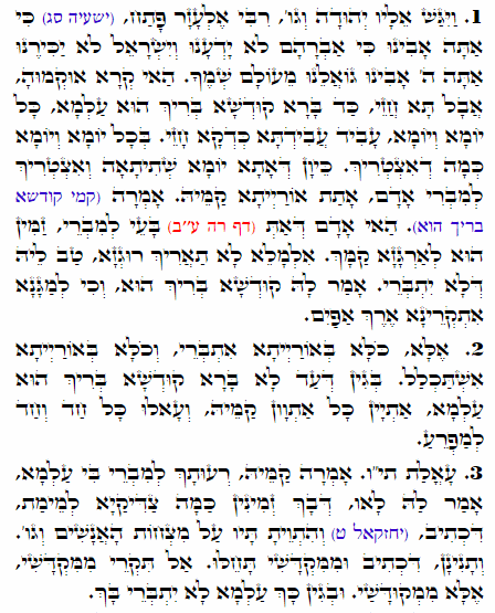 Holy Zohar text. Daily Zohar -1698