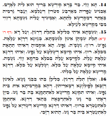 Holy Zohar text. Daily Zohar -1702