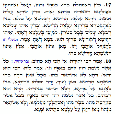 Holy Zohar text. Daily Zohar -1703