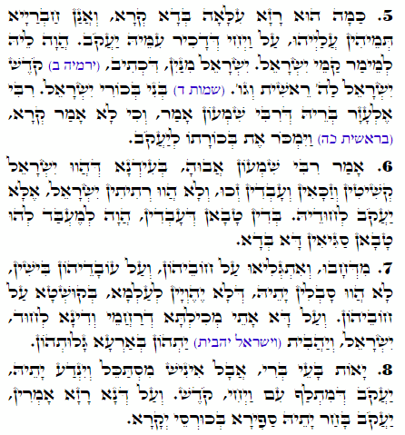 Holy Zohar text. Daily Zohar -1705