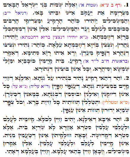 Holy Zohar text. Daily Zohar -1710