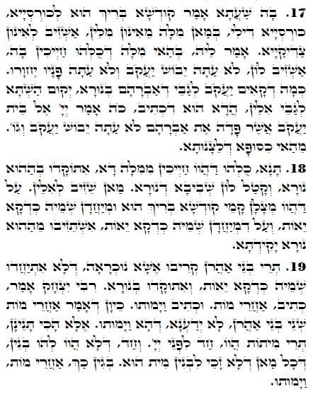Holy Zohar text. Daily Zohar -1800