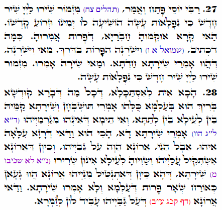 Holy Zohar text. Daily Zohar -1964
