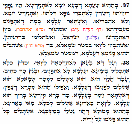 Holy Zohar text. Daily Zohar -2167