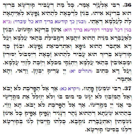 Holy Zohar text. Daily Zohar -2308
