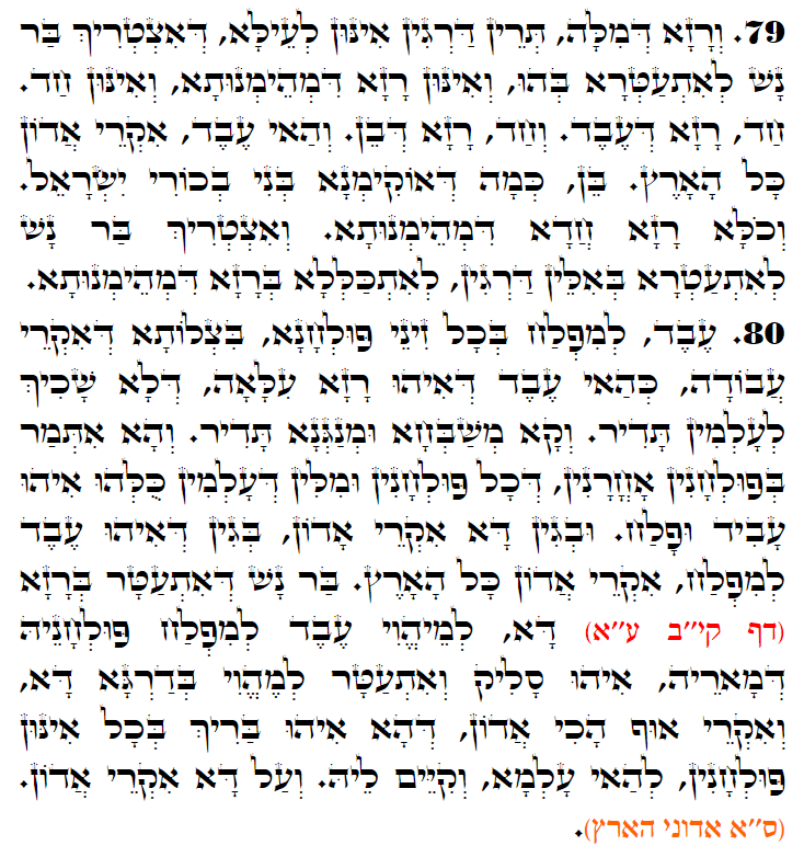 Holy Zohar text. Daily Zohar -3048