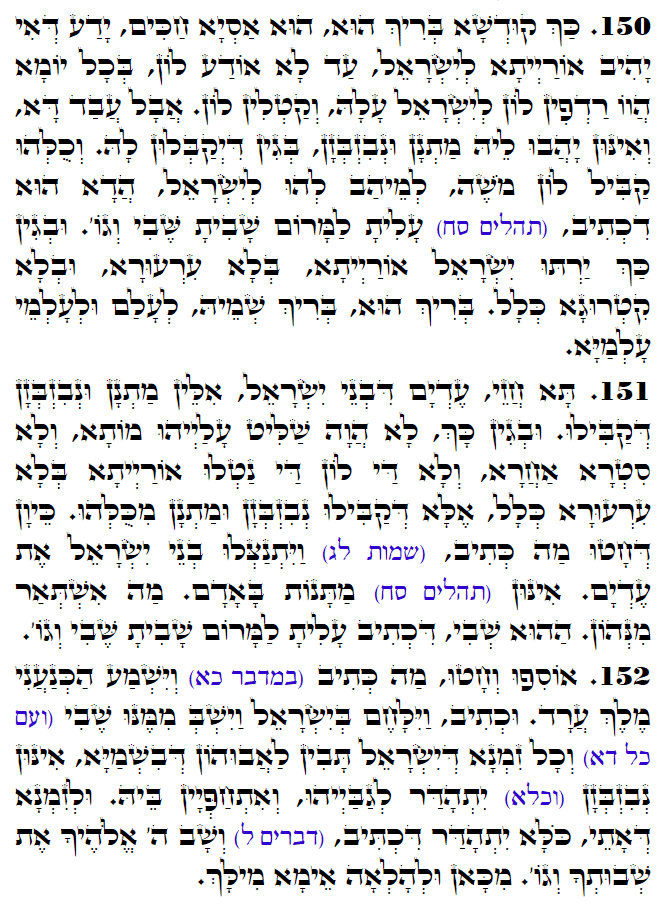 Holy Zohar text. Daily Zohar -3094
