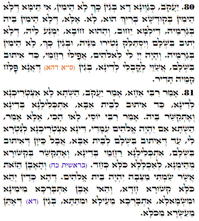 Holy Zohar text. Daily Zohar -3208