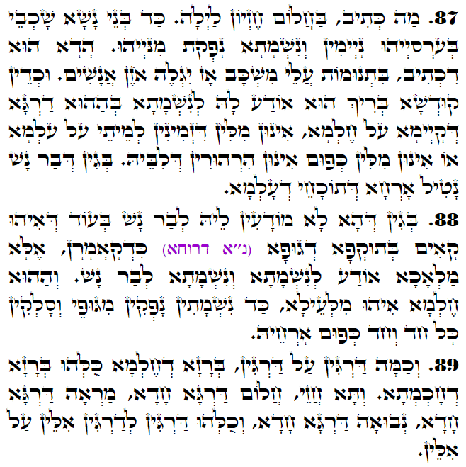 Holy Zohar text. Daily Zohar -3219